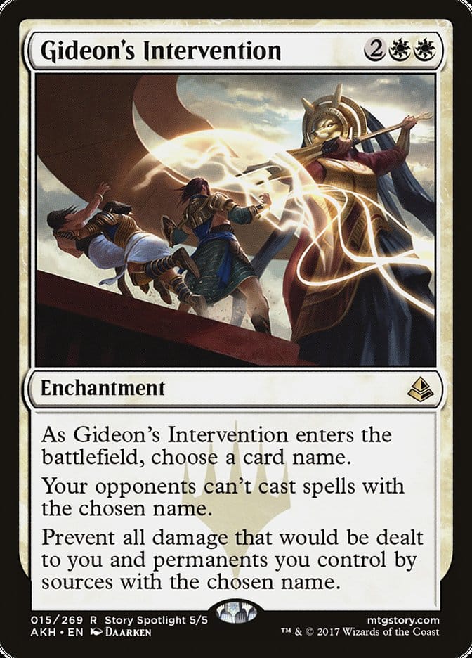 Gideon's Intervention [Amonkhet] Magic: The Gathering
