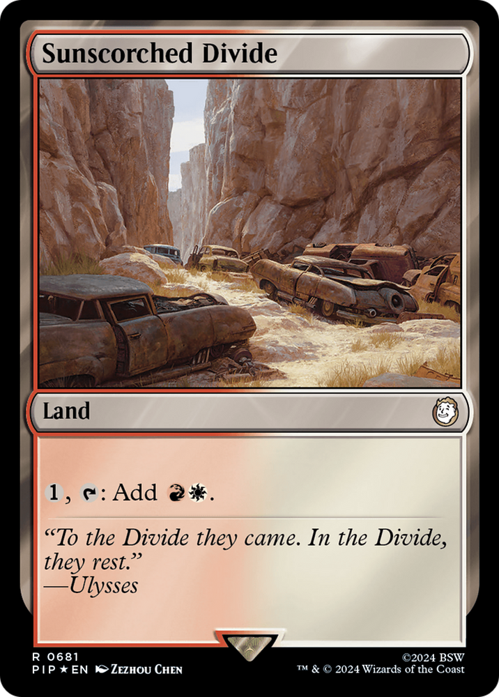 Sunscorched Divide (Surge Foil) [Fallout] Magic: The Gathering