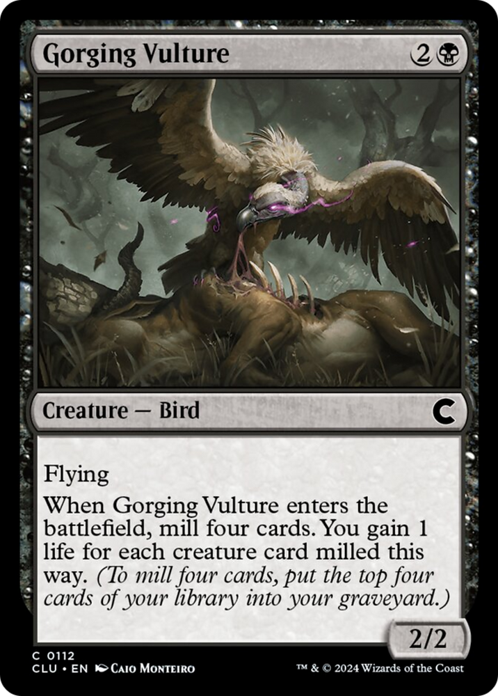 Gorging Vulture [Ravnica: Clue Edition] Magic: The Gathering