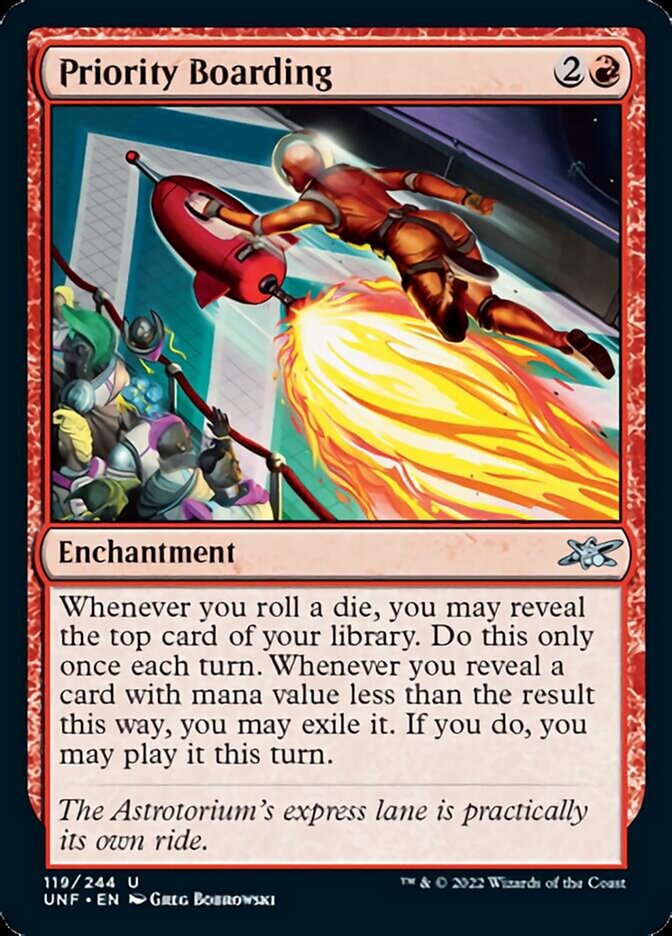 Priority Boarding [Unfinity] Magic: The Gathering