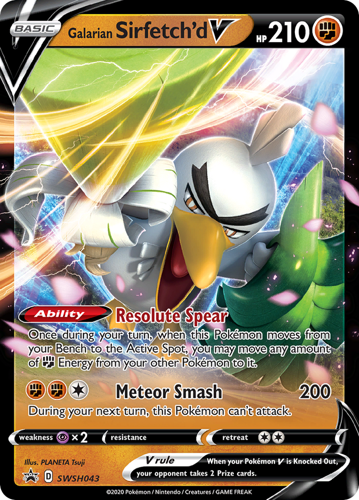 Galarian Sirfetch'd V (SWSH043) [Sword & Shield: Black Star Promos] Pokémon