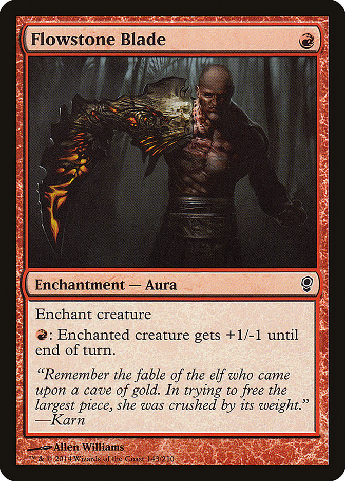 Flowstone Blade [Conspiracy] Magic: The Gathering