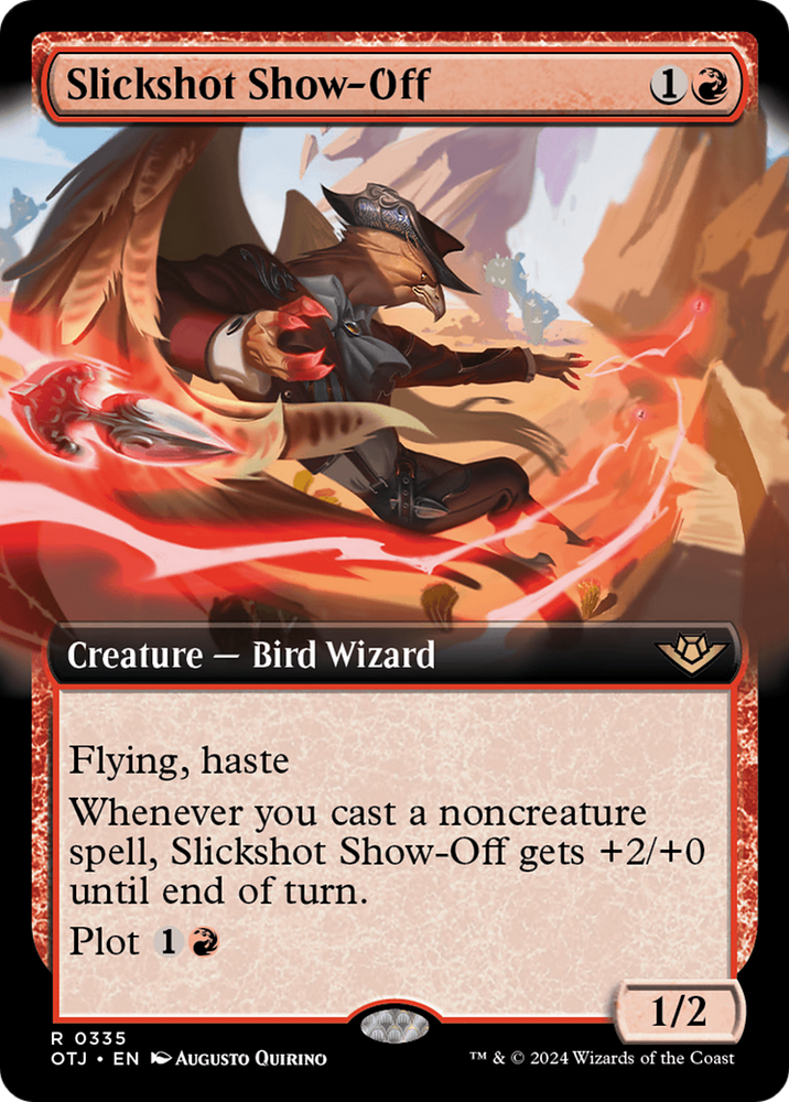Slickshot Show-Off (Extended Art) [Outlaws of Thunder Junction] Magic: The Gathering