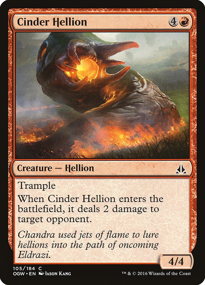 Cinder Hellion [Oath of the Gatewatch] Magic: The Gathering