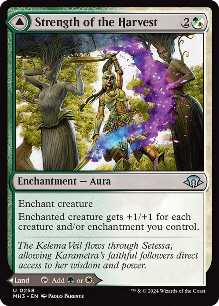 Strength of the Harvest // Haven of the Harvest [Modern Horizons 3] Magic: The Gathering