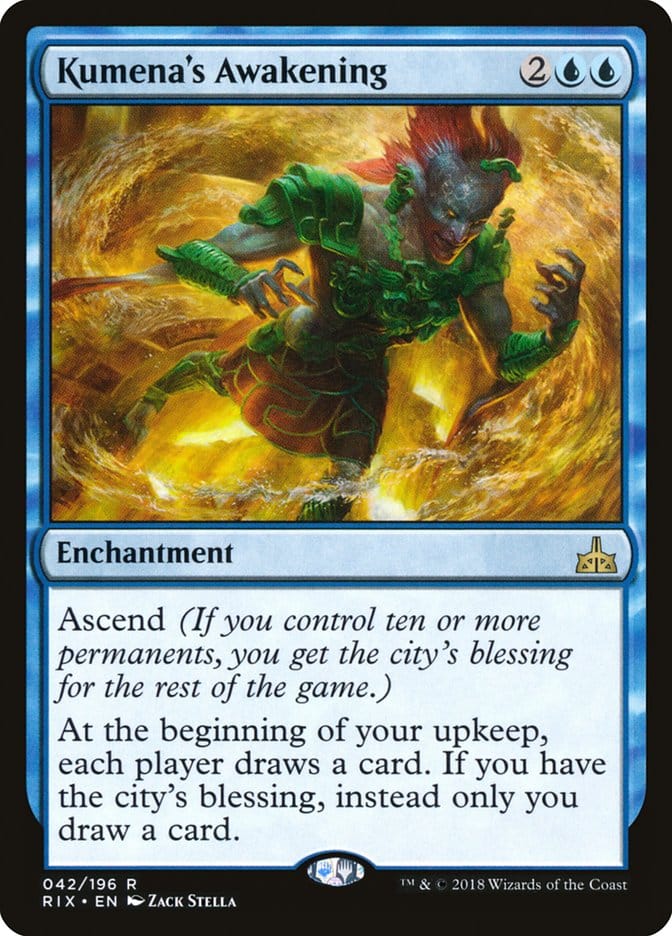 Kumena's Awakening [Rivals of Ixalan] Magic: The Gathering