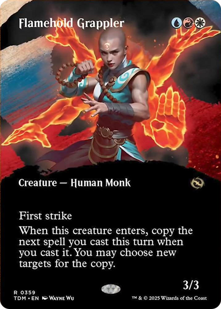 Flamehold Grappler (Borderless) [Tarkir: Dragonstorm] Magic: The Gathering