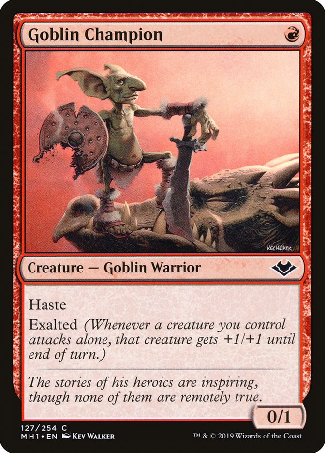Goblin Champion [Modern Horizons] Magic: The Gathering