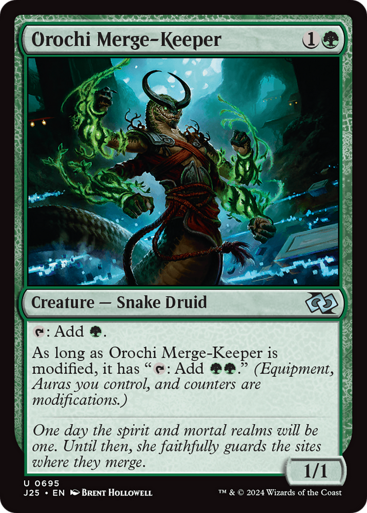 Orochi Merge-Keeper [Foundations Jumpstart] Magic: The Gathering