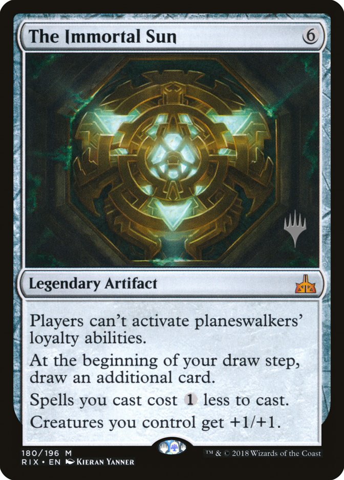 The Immortal Sun (Promo Pack) [Rivals of Ixalan Promos] Magic: The Gathering