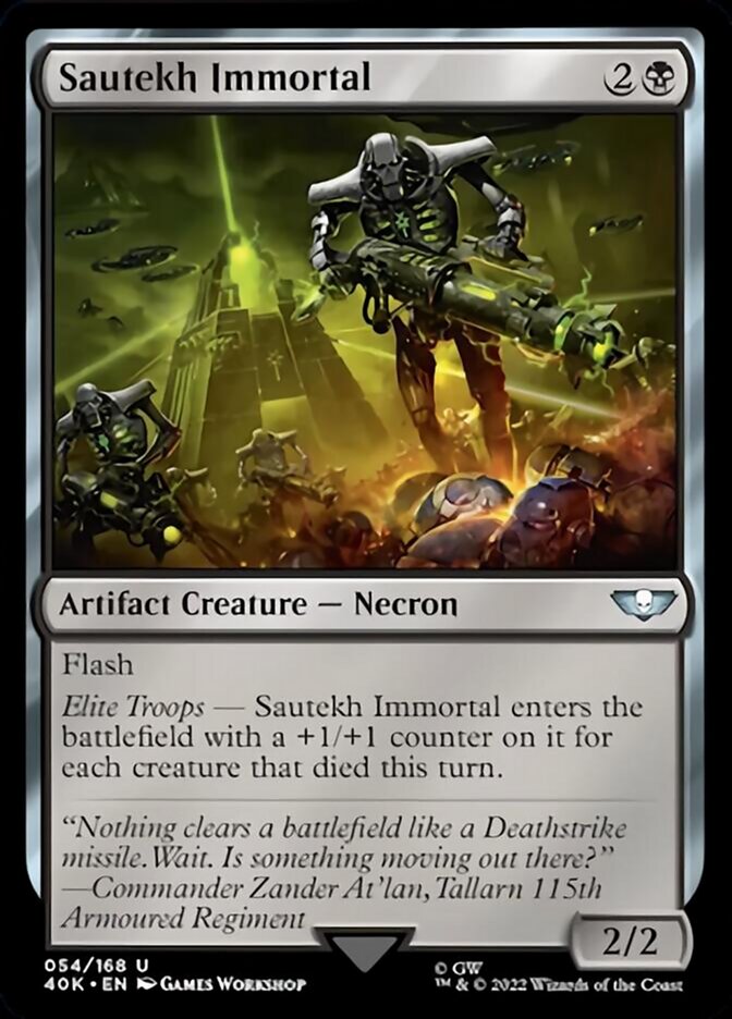 Sautekh Immortal [Warhammer 40,000] Magic: The Gathering