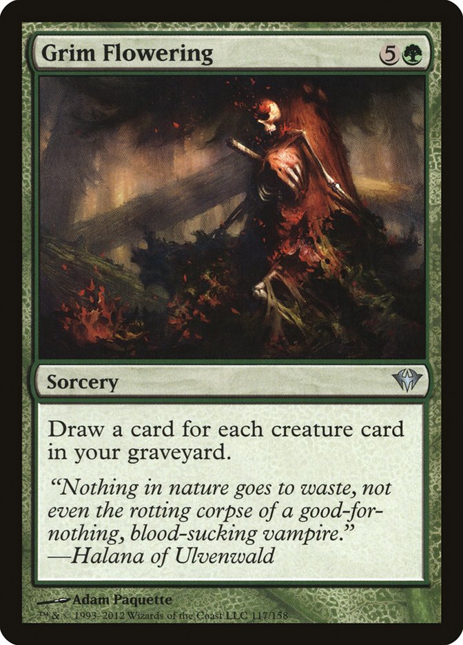 Grim Flowering [Dark Ascension] Magic: The Gathering