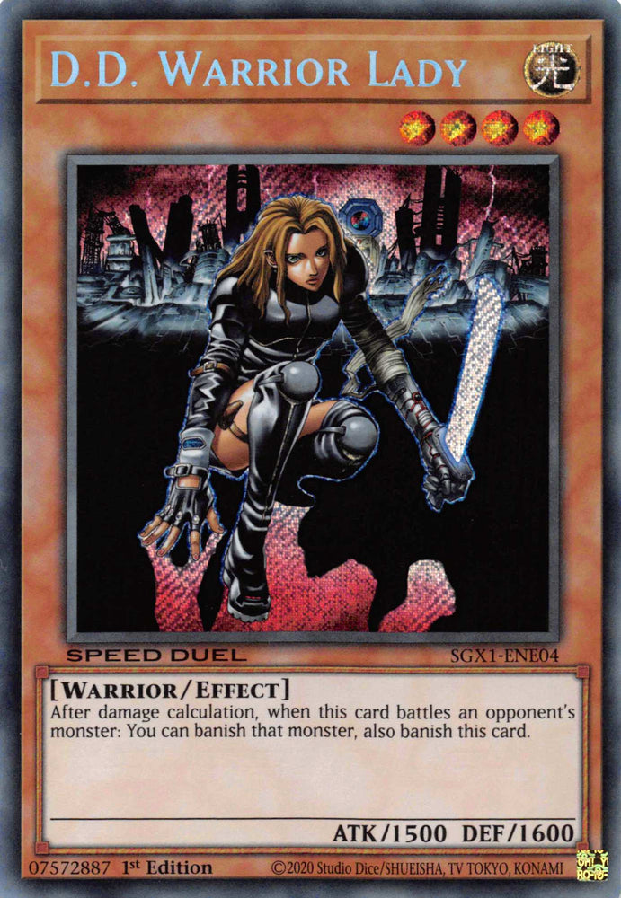 D.D. Warrior Lady [SGX1-ENE04] Secret Rare - Yugioh Cards For Your TCG Needs!