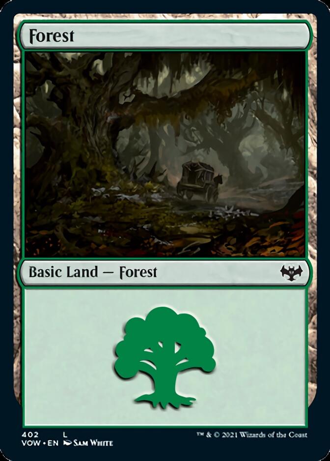 Forest (402) [Innistrad: Crimson Vow] Magic: The Gathering