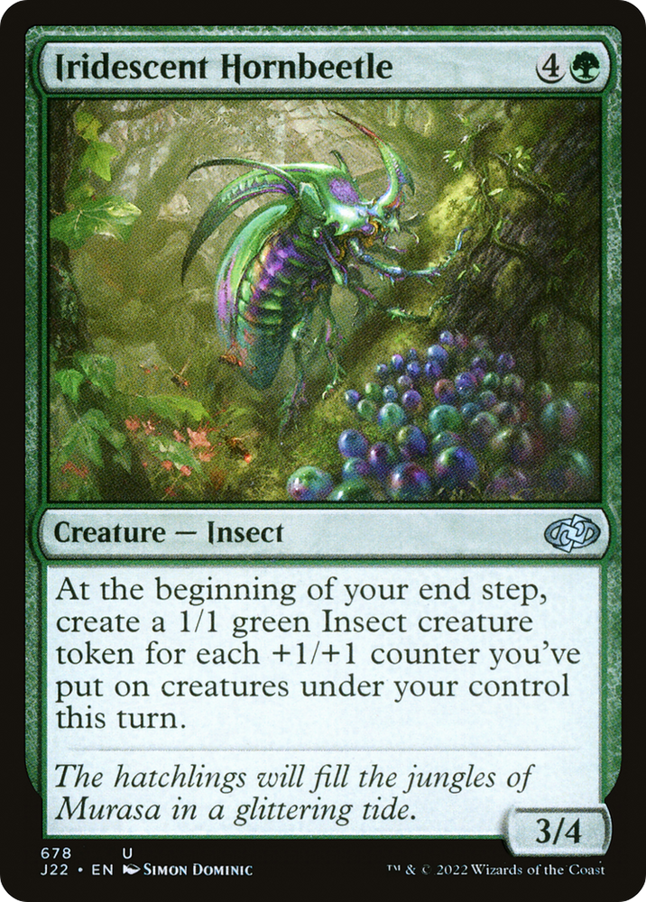 Iridescent Hornbeetle [Jumpstart 2022] Magic: The Gathering