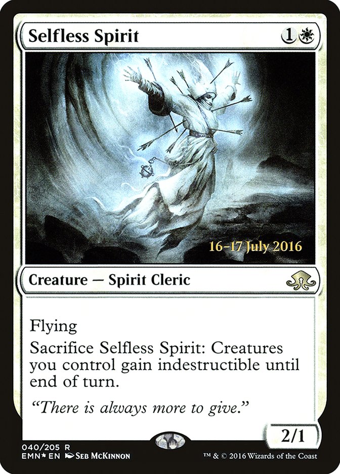 Selfless Spirit [Eldritch Moon Prerelease Promos] Magic: The Gathering