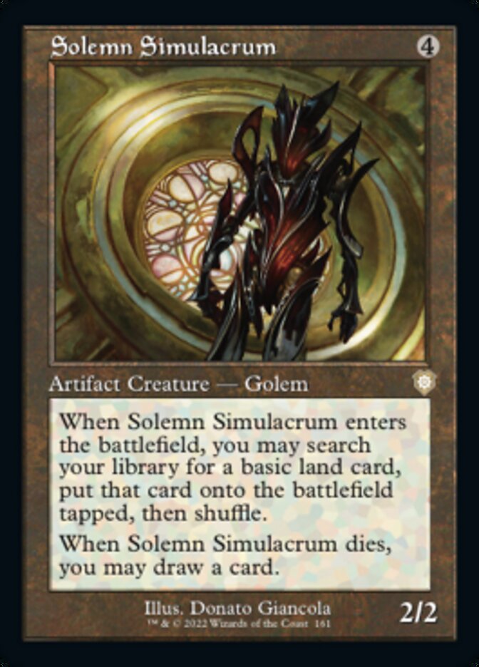 Solemn Simulacrum (Retro) [The Brothers' War Commander] Magic: The Gathering