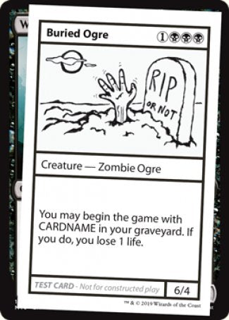 Buried Ogre (2021 Edition) [Mystery Booster Playtest Cards] Magic: The Gathering
