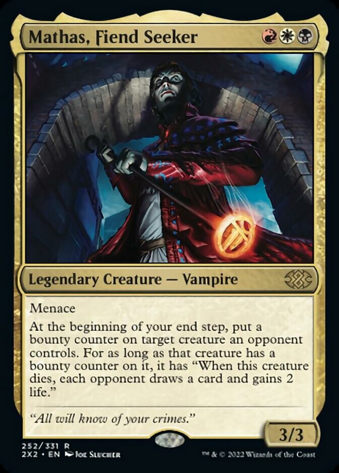 Mathas, Fiend Seeker [Double Masters 2022] Magic: The Gathering