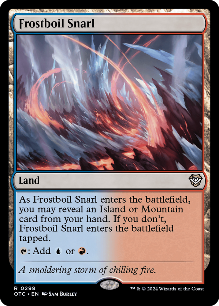 Frostboil Snarl [Outlaws of Thunder Junction Commander] Magic: The Gathering