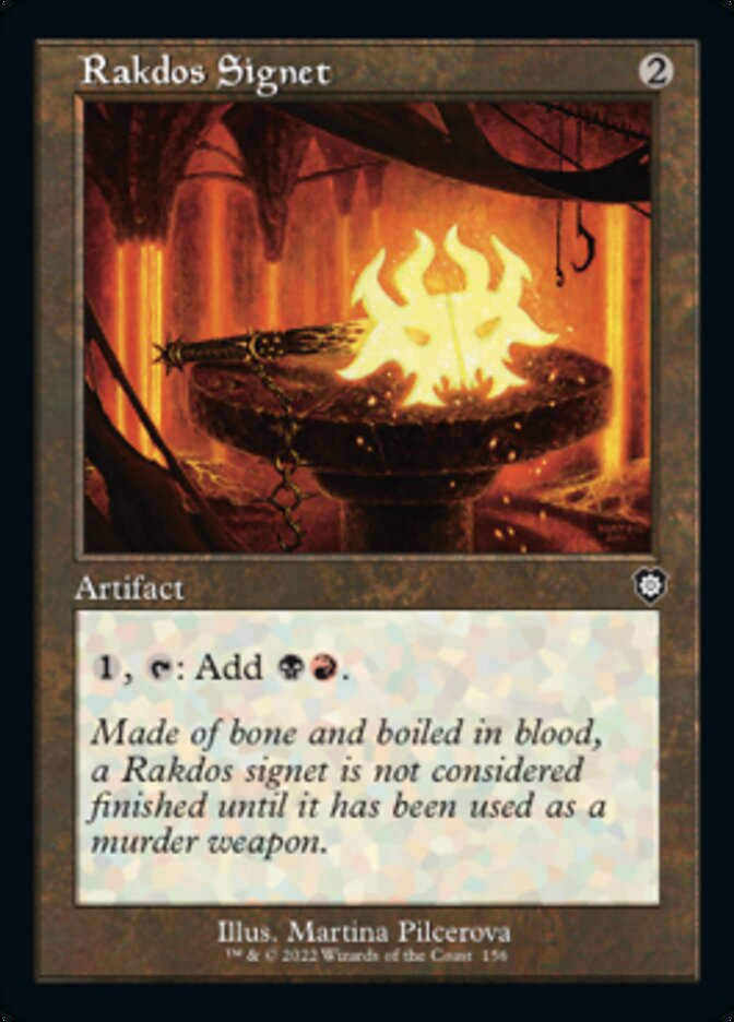 Rakdos Signet (Retro) [The Brothers' War Commander] Magic: The Gathering