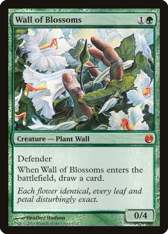 Wall of Blossoms [From the Vault: Twenty] Magic: The Gathering