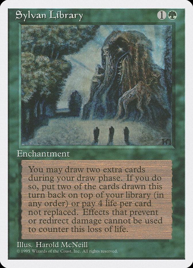 Sylvan Library [Fourth Edition] Magic: The Gathering
