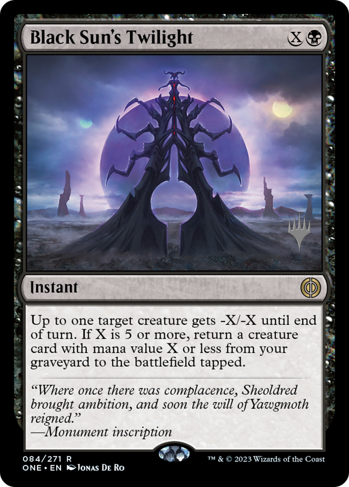 Black Sun's Twilight (Promo Pack) [Phyrexia: All Will Be One Promos] Magic: The Gathering