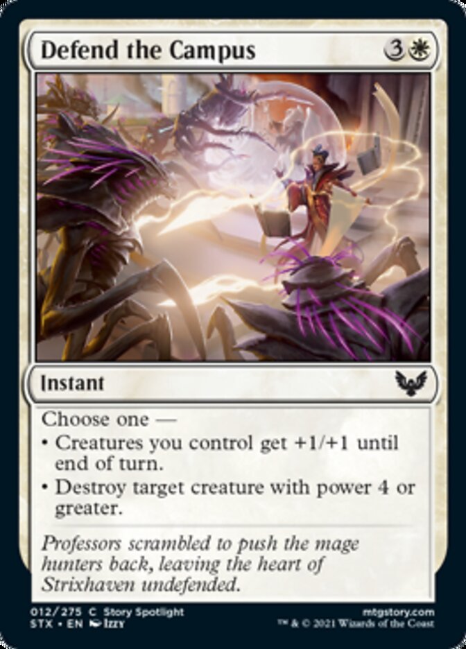 Defend the Campus [Strixhaven: School of Mages] Magic: The Gathering