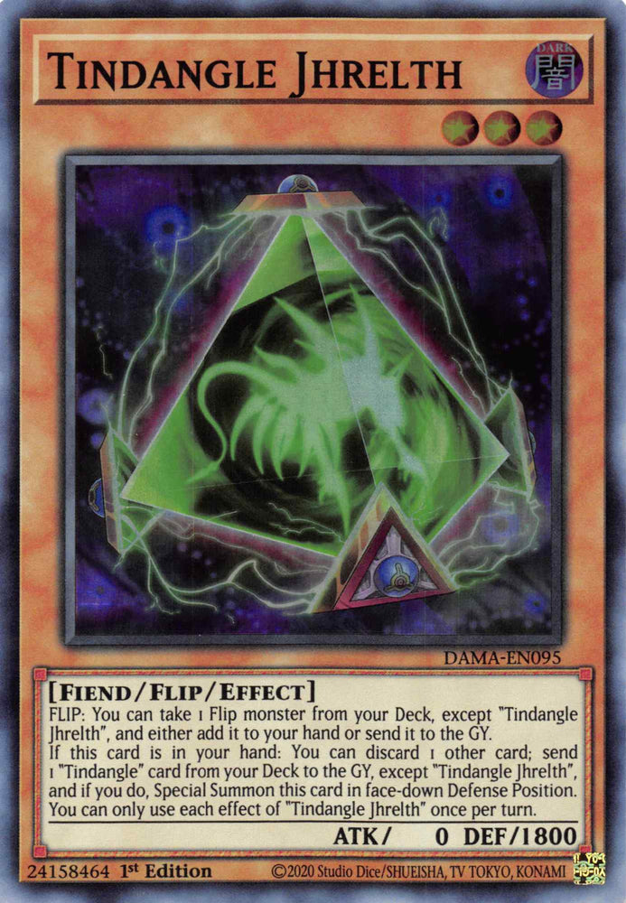 Tindangle Jhrelth [DAMA-EN095] Super Rare - Yugioh Cards For Your TCG Needs!