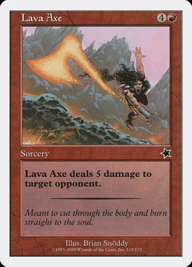Lava Axe [Starter 1999] Magic: The Gathering
