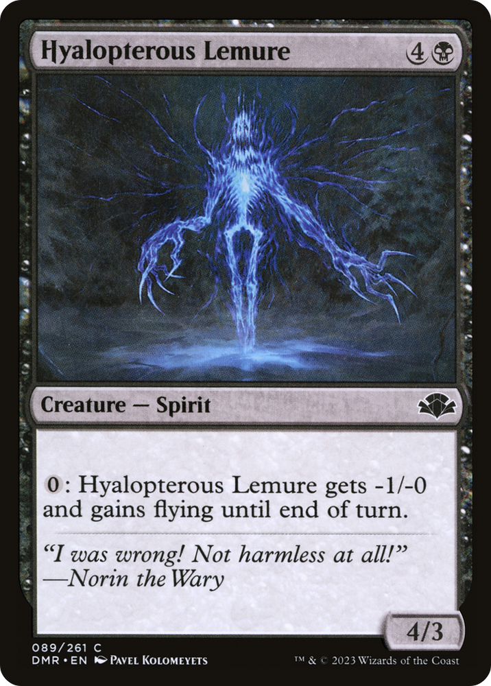 Hyalopterous Lemure [Dominaria Remastered] Magic: The Gathering