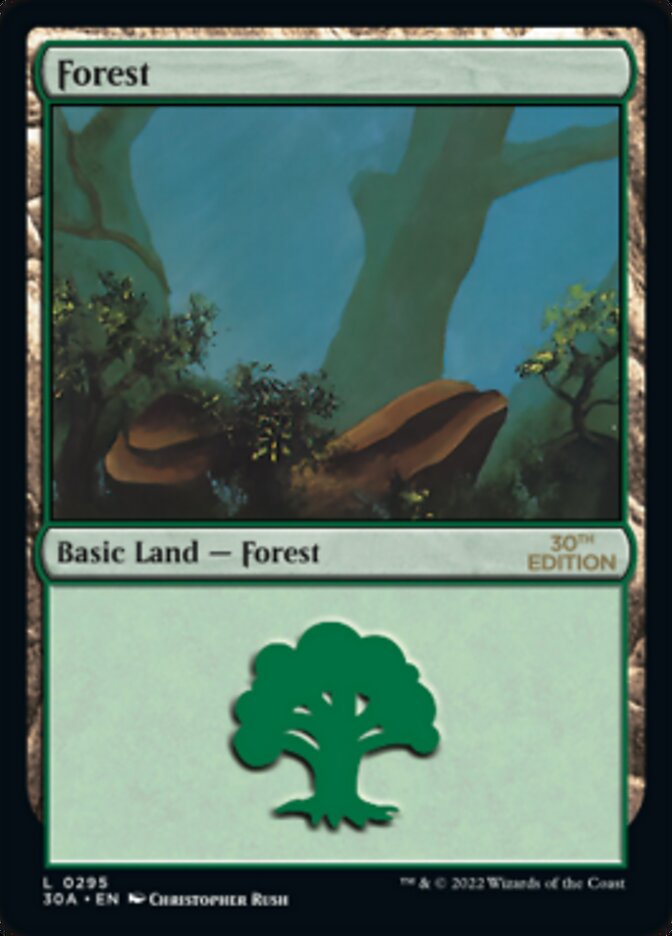 Forest (295) [30th Anniversary Edition] Magic: The Gathering