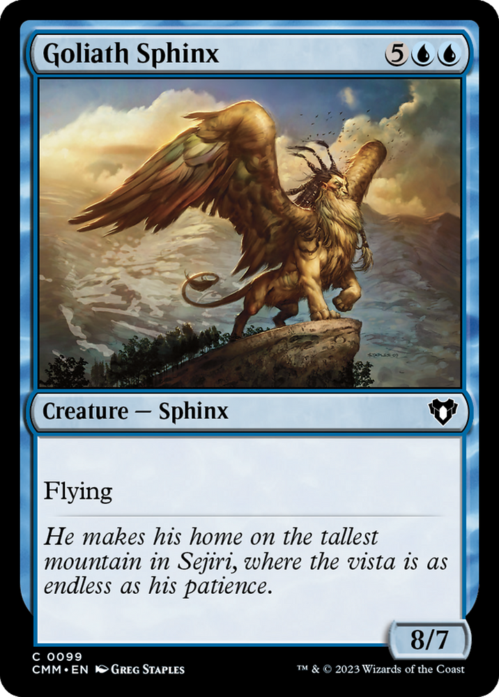 Goliath Sphinx [Commander Masters] Magic: The Gathering
