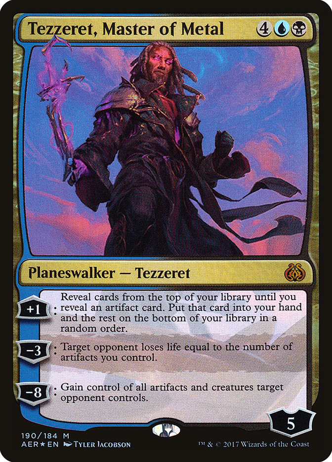 Tezzeret, Master of Metal [Aether Revolt] Magic: The Gathering