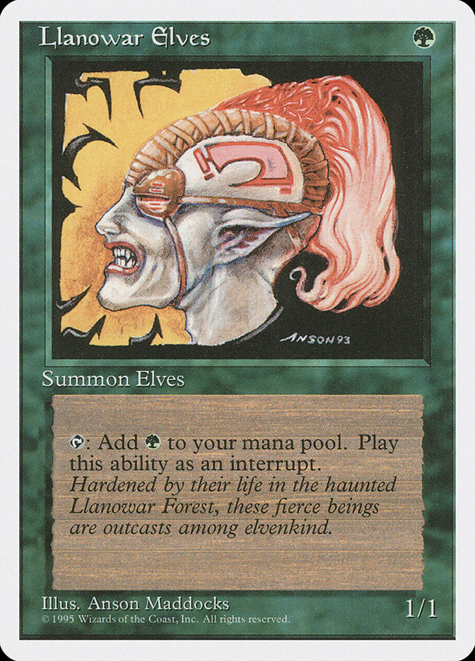 Llanowar Elves [Fourth Edition] Magic: The Gathering