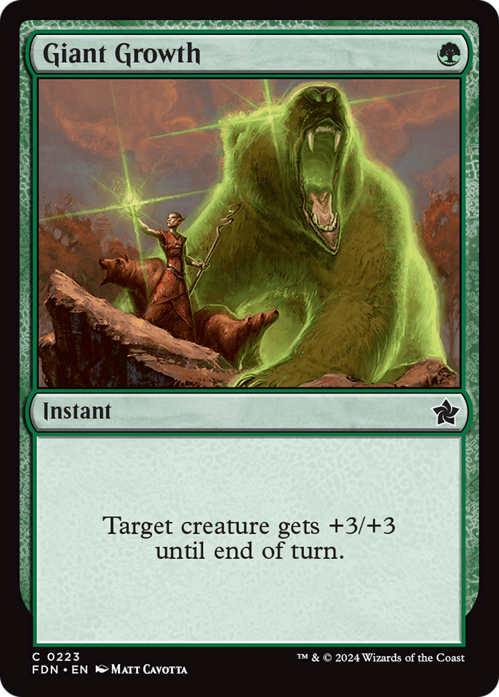 Giant Growth [Foundations] Magic: The Gathering