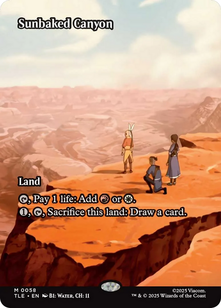 Sunbaked Canyon (Borderless) [Avatar: The Last Airbender: Eternal-Legal] Magic: The Gathering