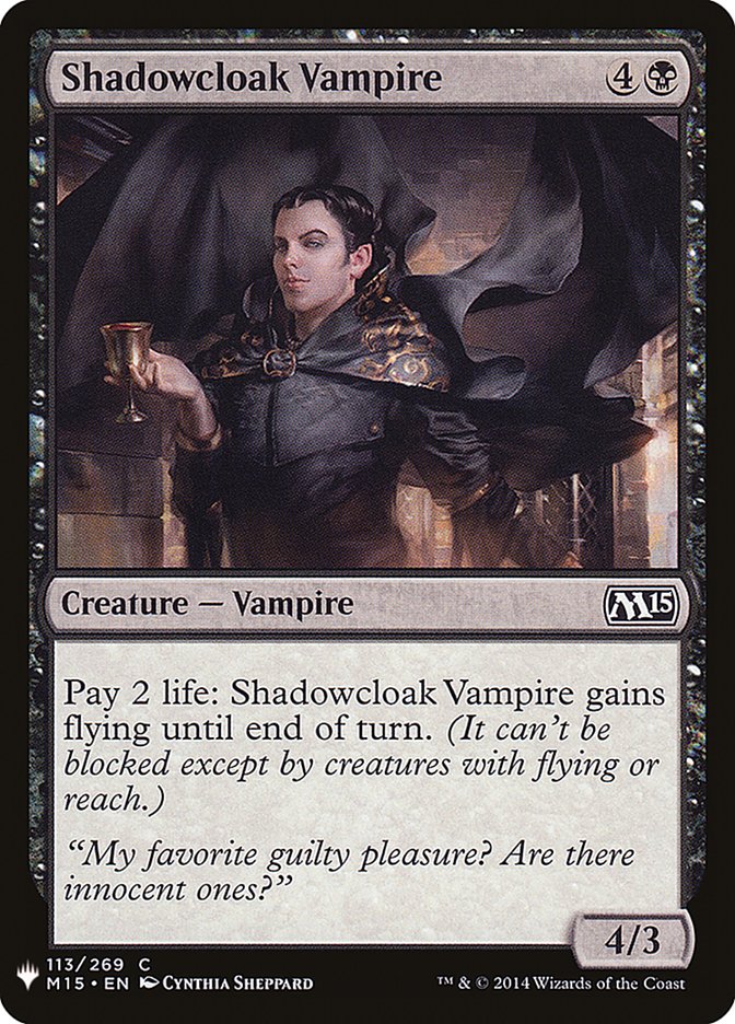 Shadowcloak Vampire [Mystery Booster] Magic: The Gathering