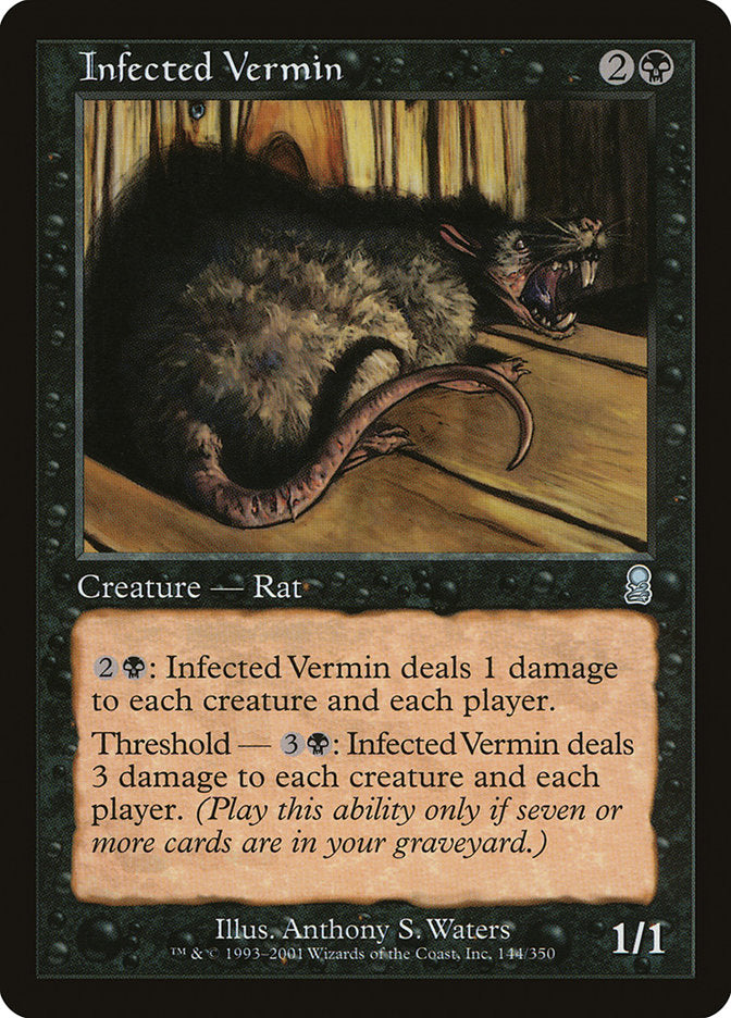 Infected Vermin [Odyssey] Magic: The Gathering