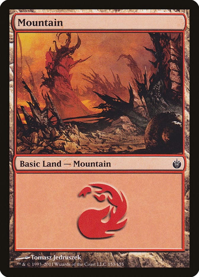 Mountain (153) [Mirrodin Besieged] Magic: The Gathering