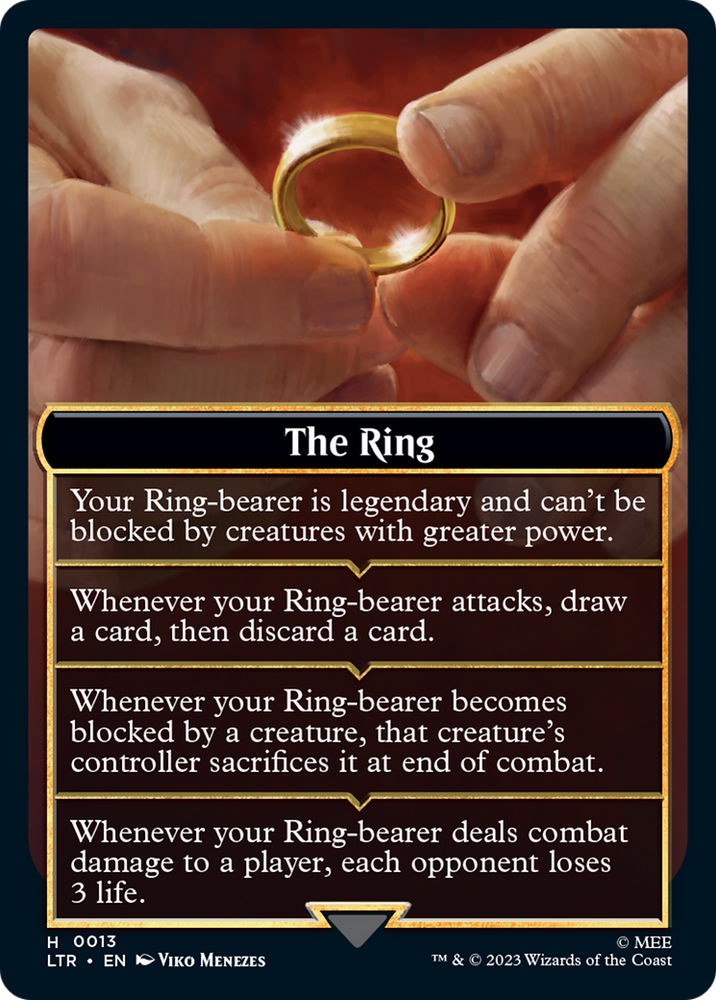 The Ring [The Lord of the Rings: Tales of Middle-Earth Tokens] Magic: The Gathering