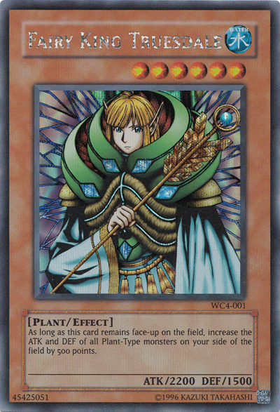 Fairy King Truesdale [WC4-001] Secret Rare Yu-Gi-Oh!