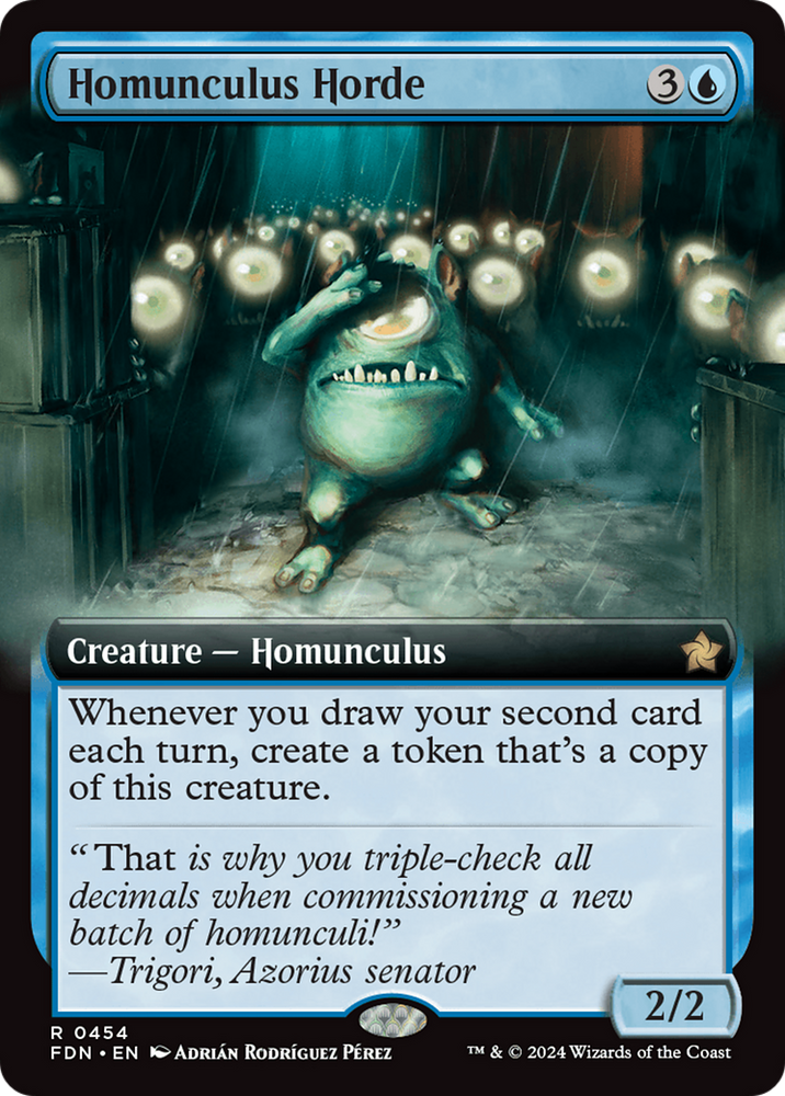 Homunculus Horde (Extended Art) [Foundations] Magic: The Gathering