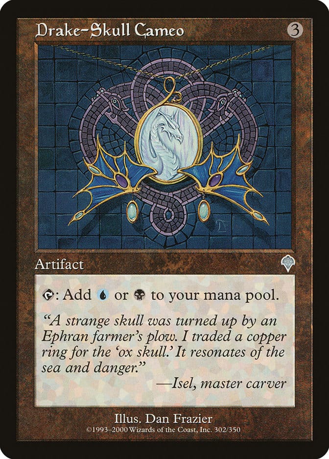 Drake-Skull Cameo [Invasion] Magic: The Gathering