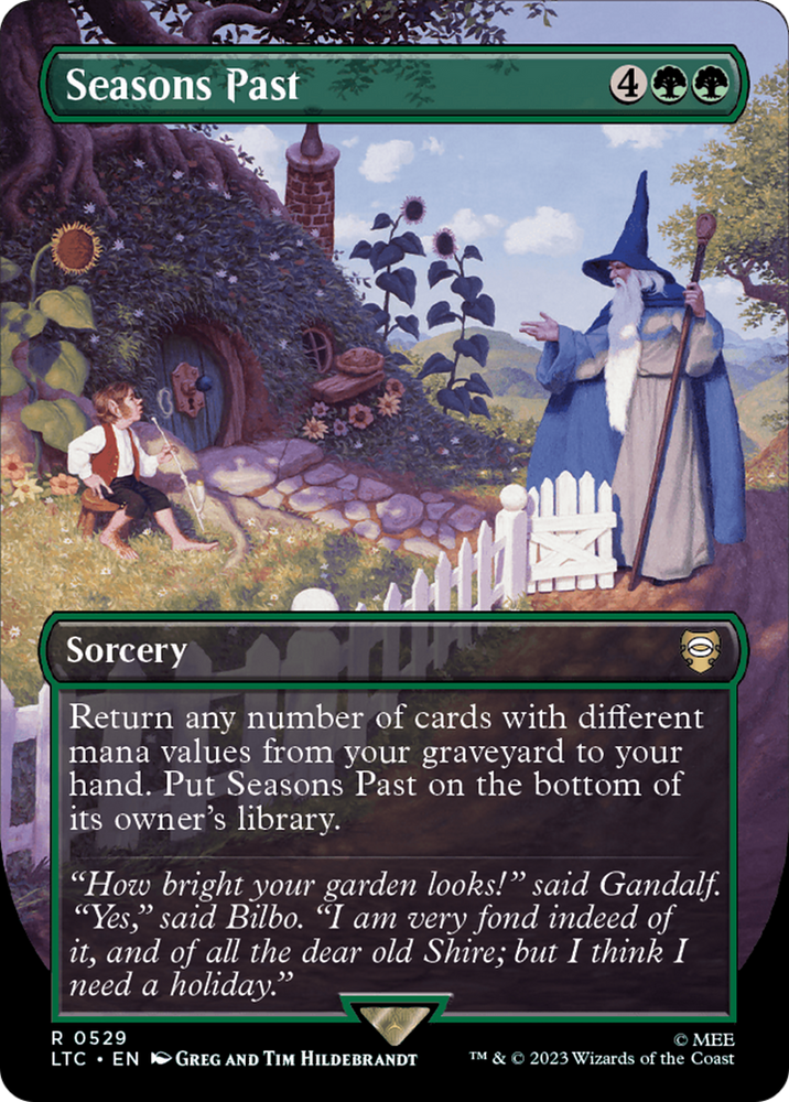 Seasons Past (Borderless) [The Lord of the Rings: Tales of Middle-Earth Commander] Magic: The Gathering