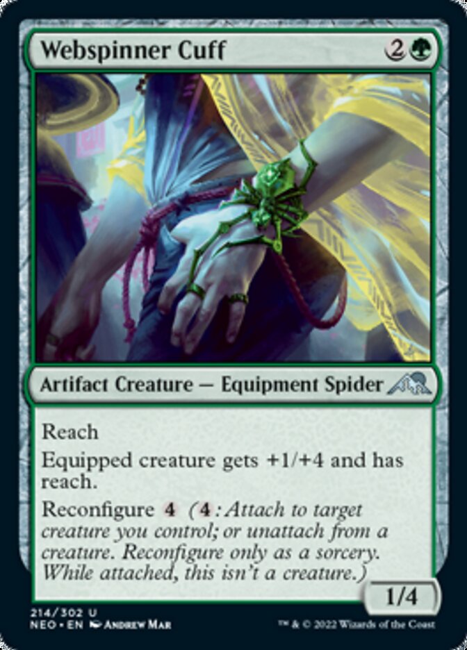 Webspinner Cuff [Kamigawa: Neon Dynasty] Magic: The Gathering