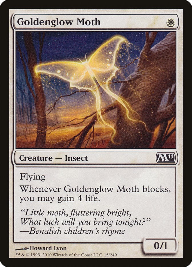 Goldenglow Moth [Magic 2011] Magic: The Gathering