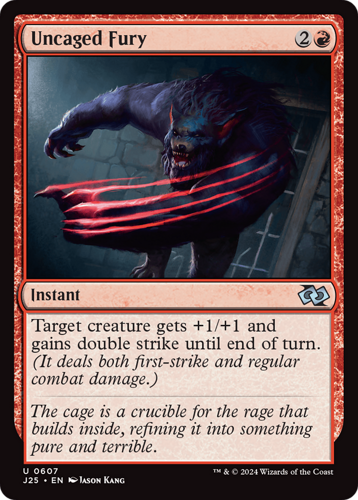 Uncaged Fury [Foundations Jumpstart] Magic: The Gathering