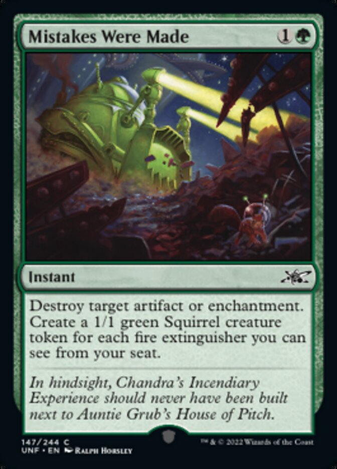 Mistakes Were Made [Unfinity] Magic: The Gathering
